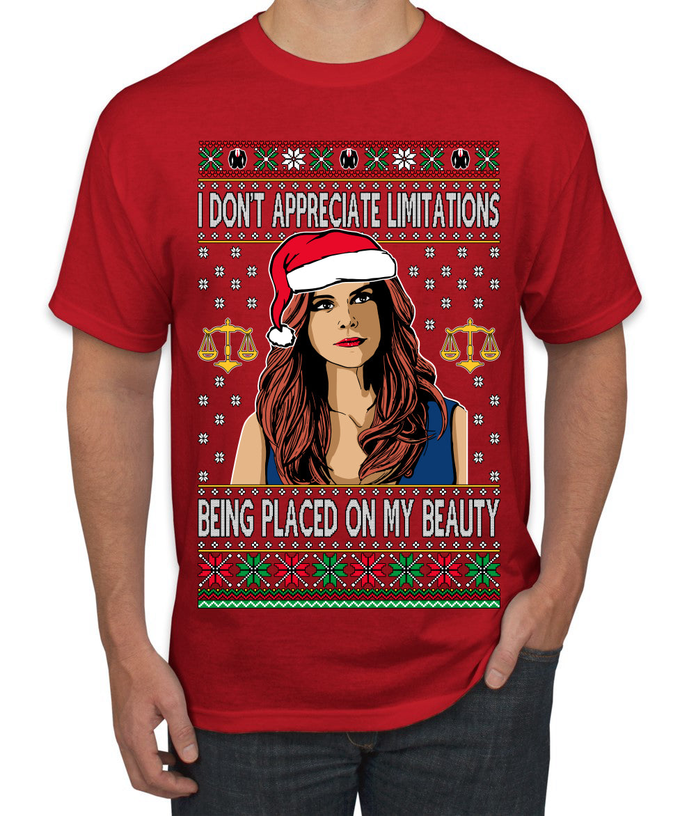 Donna TV Show Parody Don't Appreciate Limitations Being Placed, Christmas Gifts, Funny Xmas Gift Idea, Ugly Christmas Sweater Men's T-Shirt