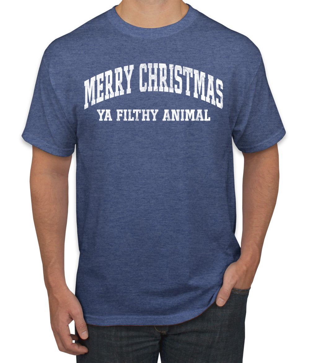 Vintage Movie Quote Merry Christmas Filthy Animal, Christmas Gifts, Funny Xmas Gift Idea, Ugly Christmas Sweater Men's T-Shirt