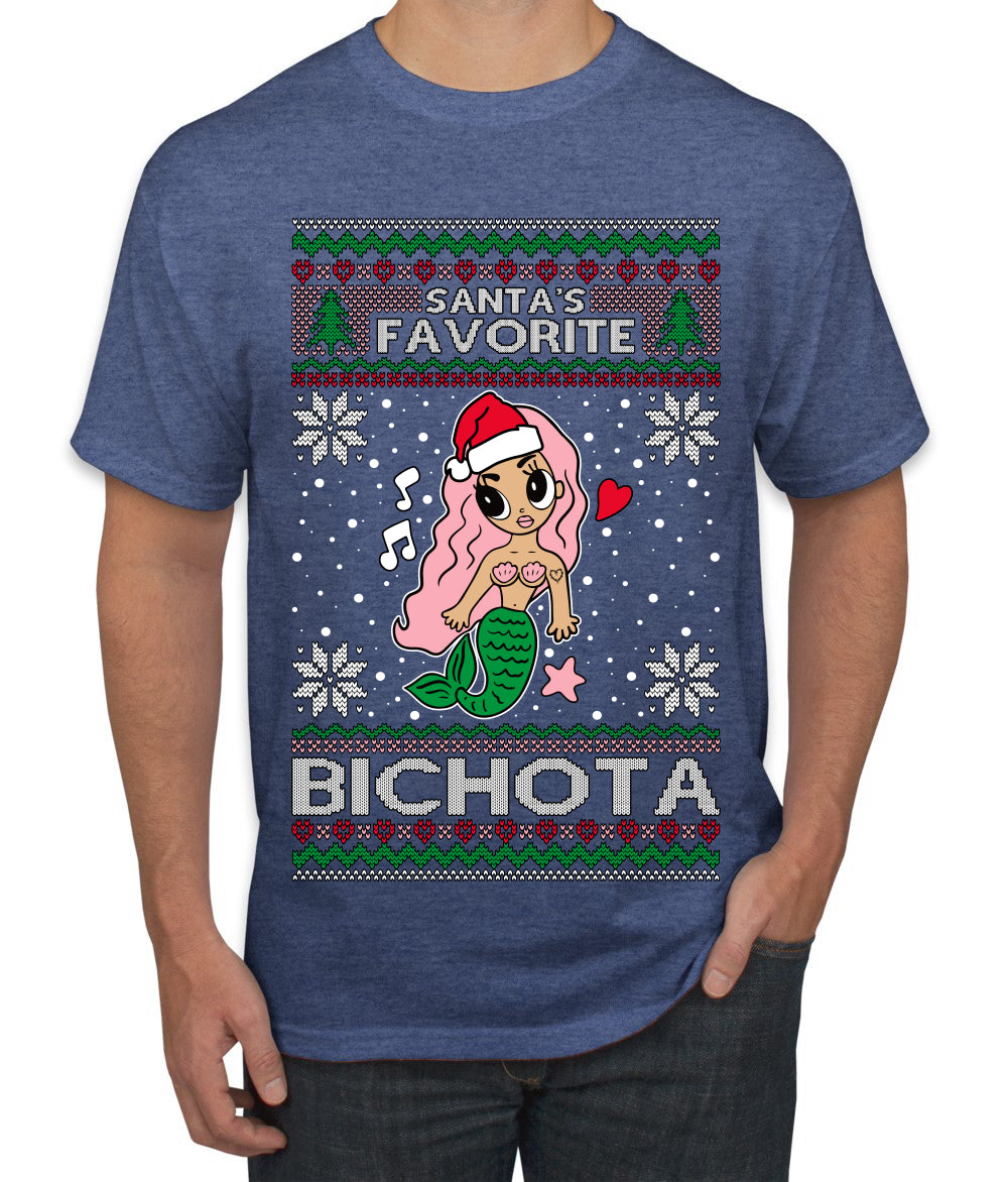 Christmas Karol Santa's Favorite Bichota, Christmas Gifts, Funny Xmas Gift Idea, Ugly Christmas Sweater Men's T-Shirt