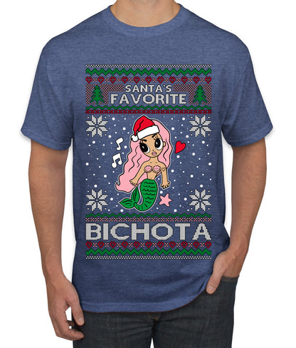 Christmas Karol Santa's Favorite Bichota, Christmas Gifts, Funny Xmas Gift Idea, Ugly Christmas Sweater Men's T-Shirt