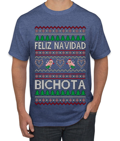 Feliz Navidad Bichota, Christmas Gifts, Funny Xmas Gift Idea, Ugly Christmas Sweater Men's T-Shirt