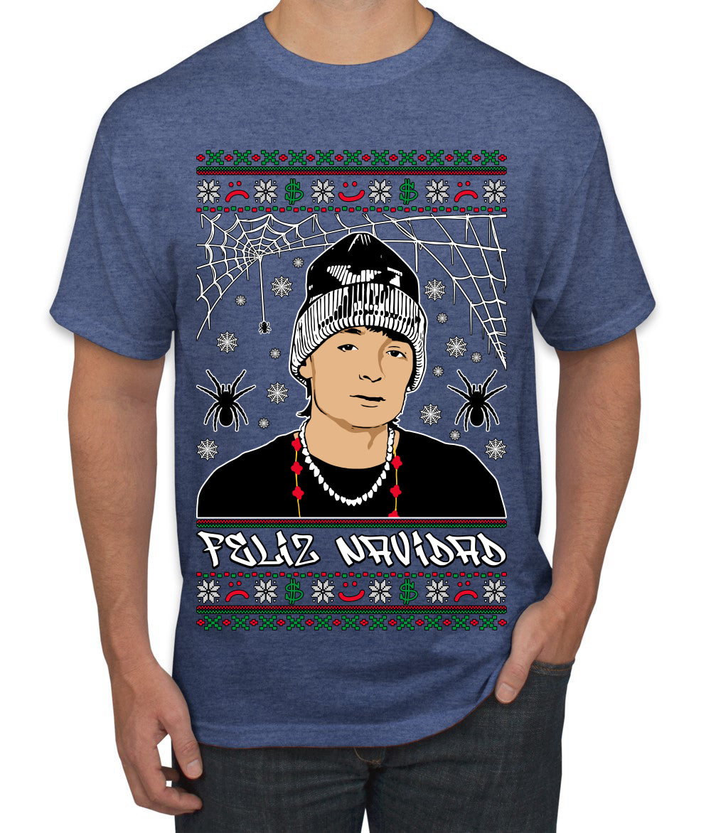 Peso Feliz Navidad Pluma, Feliz Navidad,  Christmas Gifts, Funny Xmas Gift Idea, Ugly Christmas Sweater Men's T-Shirt