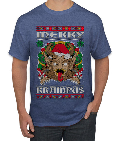 Merry Krampus Scary Xmas Movie, Christmas Gifts, Funny Xmas Gift Idea, Ugly Christmas Sweater Men's T-Shirt