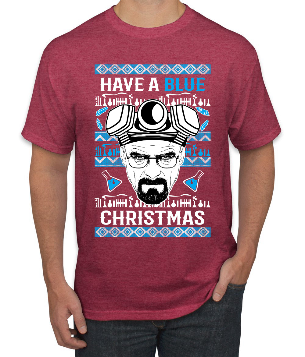 Have a Blue Christmas Walter Breaking TV Christmas, Christmas Gifts, Funny Xmas Gift Idea, Ugly Christmas Sweater Men's T-Shirt
