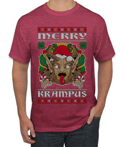 Merry Krampus Scary Xmas Movie, Christmas Gifts, Funny Xmas Gift Idea, Ugly Christmas Sweater Men's T-Shirt