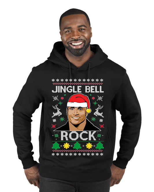 Jingle Bell Rock, Christmas Gifts, Funny Xmas Gift Idea, Ugly Christmas Sweater Premium Graphic Hoodie Sweatshirt