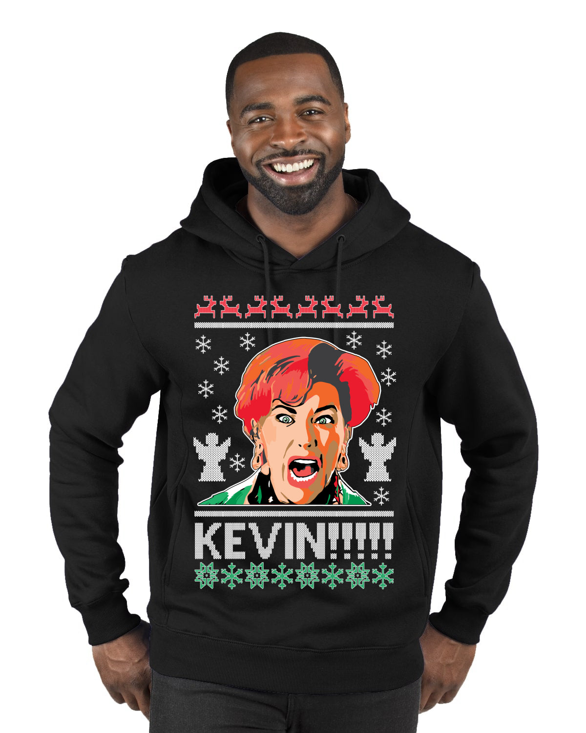Kevin!!! Xmas Movie Classic, Christmas Gifts, Funny Xmas Gift Idea, Ugly Christmas Sweater Premium Graphic Hoodie Sweatshirt