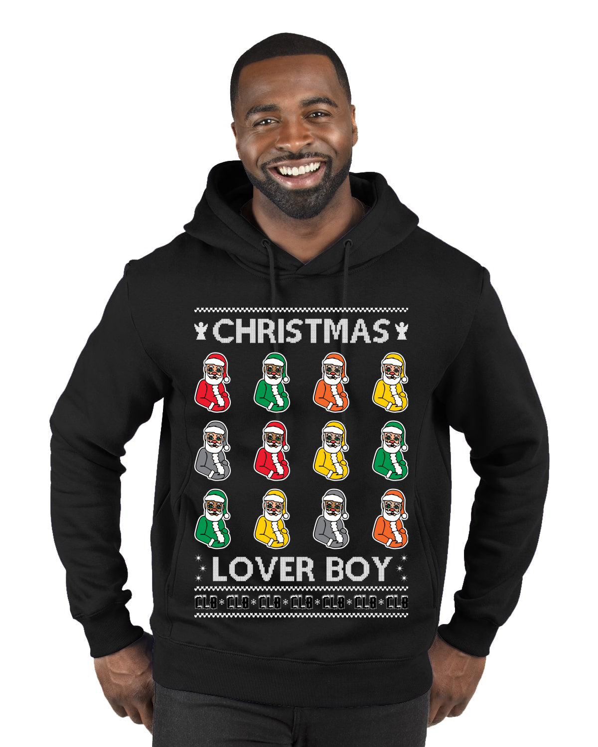 Christmas Lover Boy Album Cover, Christmas Gifts, Funny Xmas Gift Idea, Ugly Christmas Sweater Premium Graphic Hoodie Sweatshirt