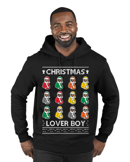 Christmas Lover Boy Album Cover, Christmas Gifts, Funny Xmas Gift Idea, Ugly Christmas Sweater Premium Graphic Hoodie Sweatshirt