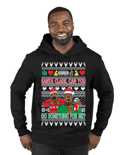 Santa Claus, Can You Do Something For Me? ,Christmas Gifts, Funny Xmas Gift Idea, Ugly Christmas Sweater Premium Graphic Hoodie Sweatshirt