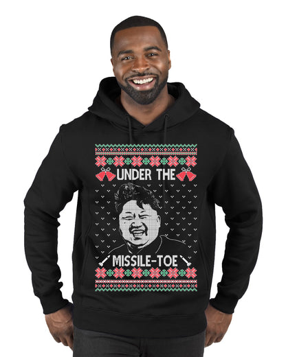 Under The Missle Toe ,Christmas Gifts, Funny Xmas Gift Idea, Ugly Christmas Sweater Premium Graphic Hoodie Sweatshirt