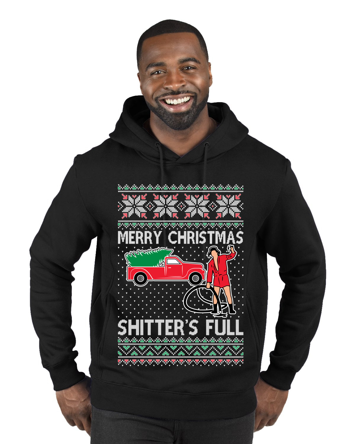 Cousin Eddie Merry Christmas Shitter's Full, Funny Christmas, Christmas Gifts, Funny Xmas Gift Idea, Ugly Christmas  Premium Graphic Hoodie Sweatshirt
