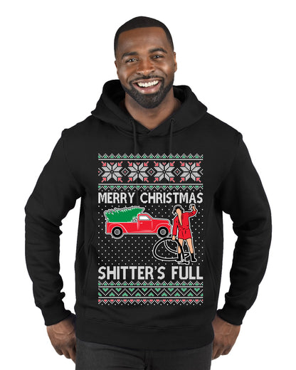 Cousin Eddie Merry Christmas Shitter's Full, Funny Christmas, Christmas Gifts, Funny Xmas Gift Idea, Ugly Christmas  Premium Graphic Hoodie Sweatshirt