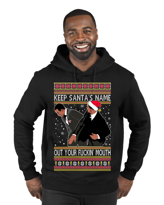 Will Smith Chris Rock Slap Christmas Sweater Explicit, Christmas Gifts, Funny Xmas Gift Idea,  Ugly Christmas Sweater Premium Graphic Hoodie Sweatshirt