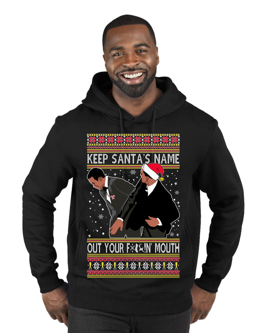 Will Smith Chris Rock Slap Christmas Sweater Clean, Christmas Gifts, Funny Xmas Gift Idea,  Ugly Christmas Sweater Premium Graphic Hoodie Sweatshirt