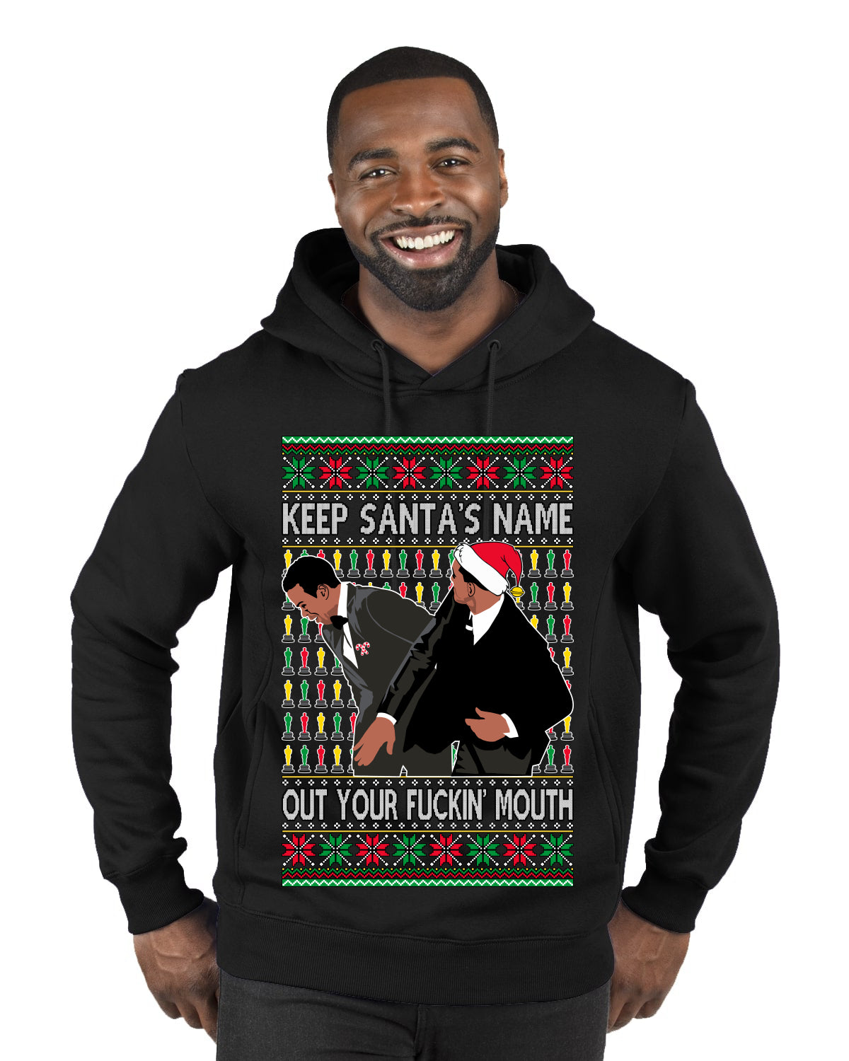 Slap Christmas Sweater Will Smith Chris Rock Explicit, Christmas Gifts, Funny Xmas Gift Idea,  Ugly Christmas Sweater Premium Graphic Hoodie Sweatshirt