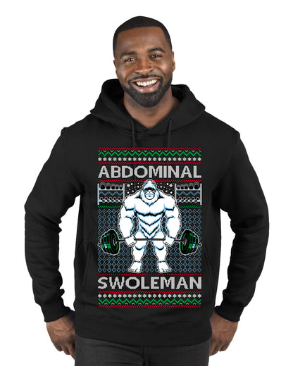 Merry Liftmas Abdominal Swoleman, Christmas Gifts, Funny Xmas Gift Idea, Ugly Christmas Sweater Premium Graphic Hoodie Sweatshirt