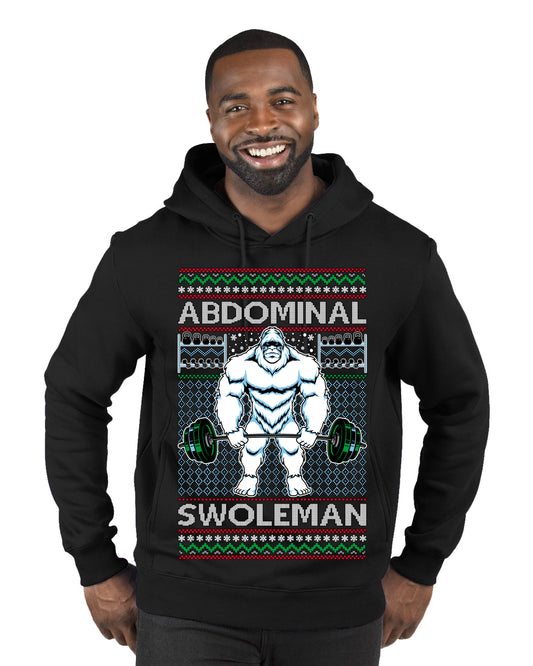 Merry Liftmas Abdominal Swoleman, Christmas Gifts, Funny Xmas Gift Idea, Ugly Christmas Sweater Premium Graphic Hoodie Sweatshirt