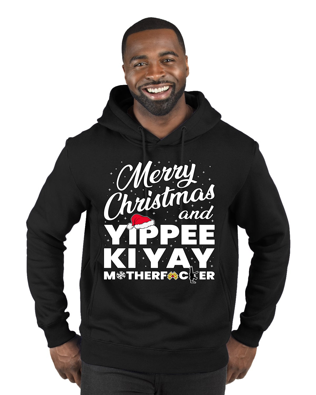 Merry Christmas and Yippee Ki Yay MOFO Ugly Christmas Sweater, Christmas Gifts, Funny Xmas Gift Idea, Premium Graphic Hoodie Sweatshirt