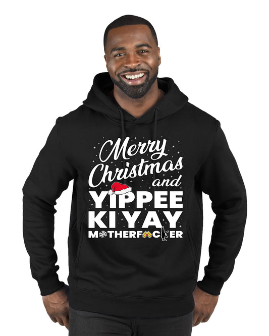 Merry Christmas and Yippee Ki Yay MOFO Ugly Christmas Sweater, Christmas Gifts, Funny Xmas Gift Idea, Premium Graphic Hoodie Sweatshirt