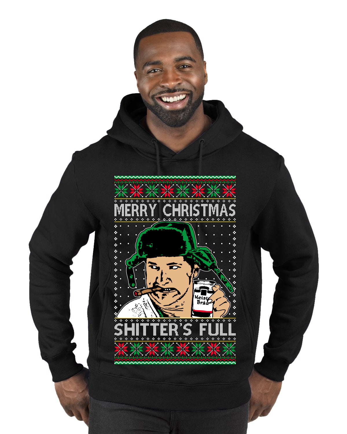Shitter's Full Cousin Eddie Christmas Family Vacation Ugly Christmas Sweater, Christmas Gifts, Funny Xmas Gift Idea, Premium Graphic Hoodie Sweatshirt