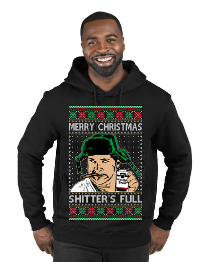 Shitter's Full Cousin Eddie Christmas Family Vacation Ugly Christmas Sweater, Christmas Gifts, Funny Xmas Gift Idea, Premium Graphic Hoodie Sweatshirt