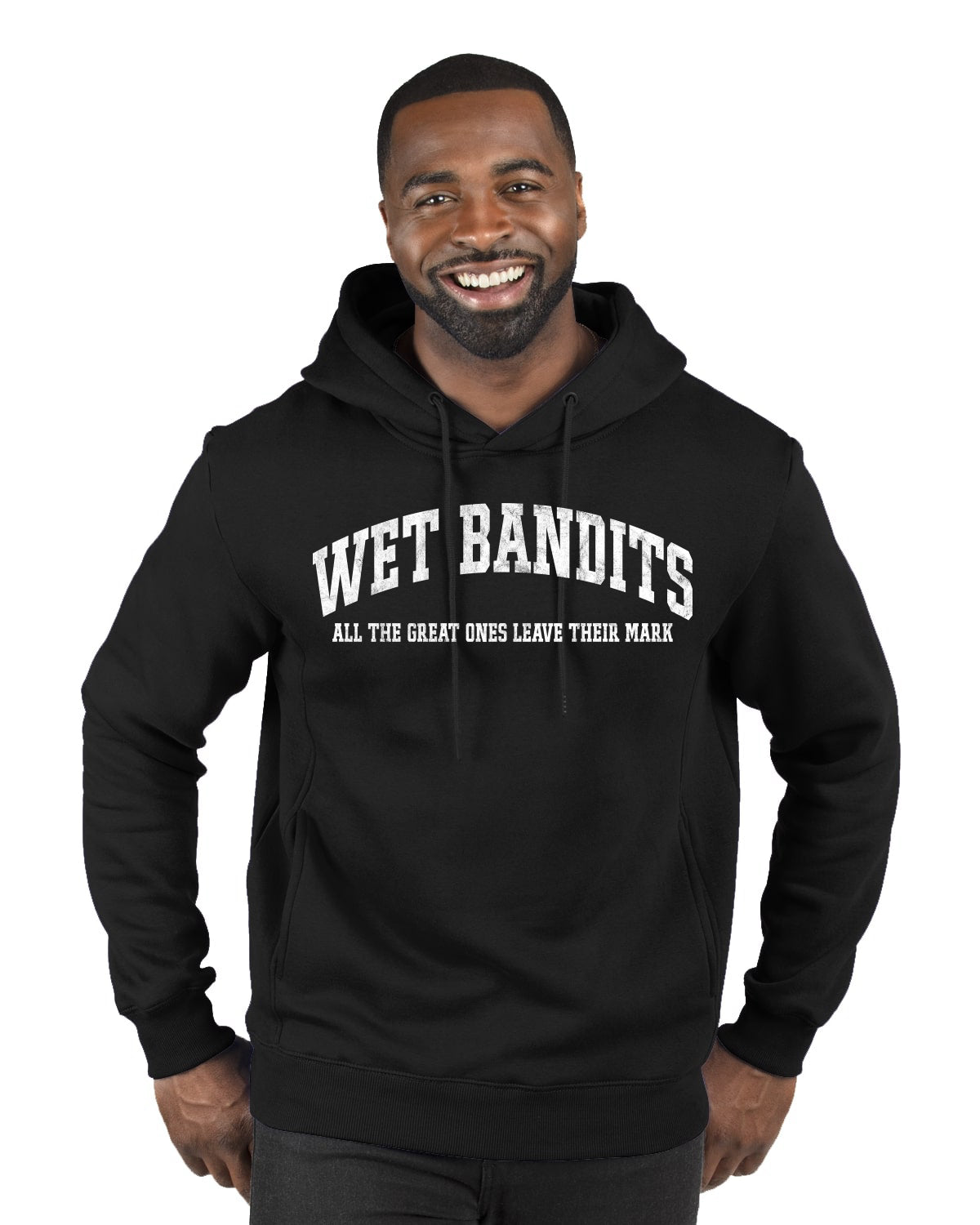Vintage Movie Quote Wet Bandits Leave They're Mark, Christmas Gifts, Funny Xmas Gift Idea, Ugly Christmas Sweater Premium Graphic Hoodie Sweatshirt