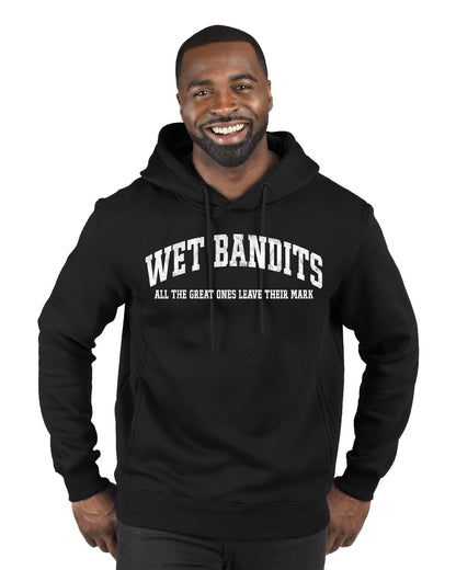 Vintage Movie Quote Wet Bandits Leave They're Mark, Christmas Gifts, Funny Xmas Gift Idea, Ugly Christmas Sweater Premium Graphic Hoodie Sweatshirt