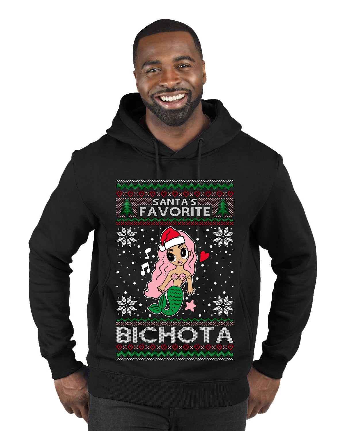 Christmas Karol Santa's Favorite Bichota, Christmas Gifts, Funny Xmas Gift Idea, Ugly Christmas Sweater Premium Graphic Hoodie Sweatshirt