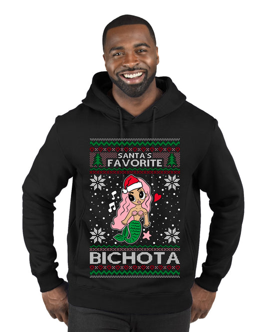 Christmas Karol Santa's Favorite Bichota, Christmas Gifts, Funny Xmas Gift Idea, Ugly Christmas Sweater Premium Graphic Hoodie Sweatshirt