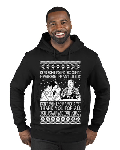 8 Pound 6 Ounce Baby Jesus Shake and Bake, Birthday Jesus,Christmas Gifts, Funny Xmas Gift Idea, Ugly Christmas Sweater Premium Graphic Hoodie Sweatshirt