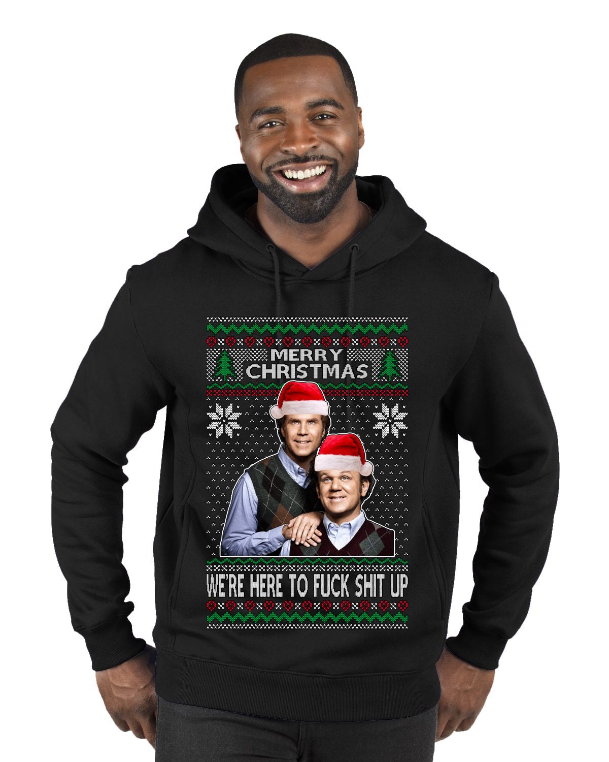 New Step Brothers Funny Movie Funny Movie, Christmas Gifts, Funny Xmas Gift Idea, Ugly Christmas Sweater Premium Graphic Hoodie Sweatshirt