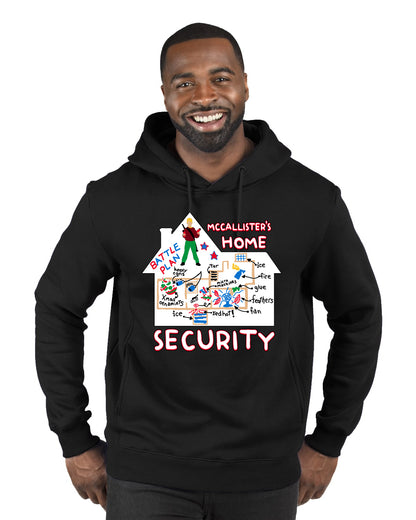 Battle Plans Alone McCallister's Home Security , Christmas Gifts, Funny Xmas Gift Idea, Ugly Christmas Sweater Premium Graphic Hoodie Sweatshirt