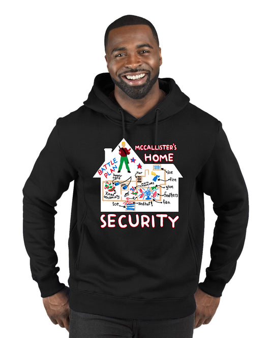 Battle Plans Alone McCallister's Home Security , Christmas Gifts, Funny Xmas Gift Idea, Ugly Christmas Sweater Premium Graphic Hoodie Sweatshirt