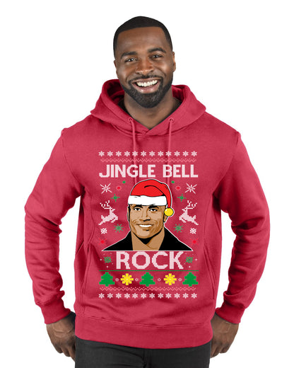 Jingle Bell Rock, Christmas Gifts, Funny Xmas Gift Idea, Ugly Christmas Sweater Premium Graphic Hoodie Sweatshirt