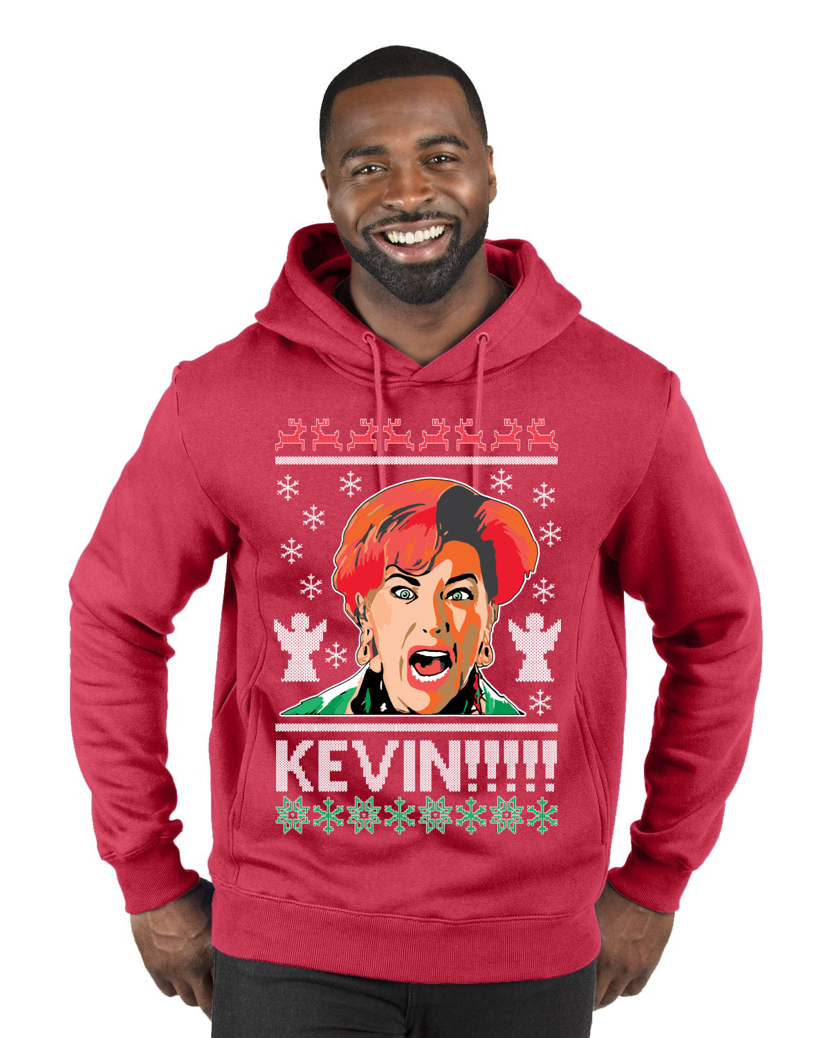 Kevin!!! Xmas Movie Classic, Christmas Gifts, Funny Xmas Gift Idea, Ugly Christmas Sweater Premium Graphic Hoodie Sweatshirt