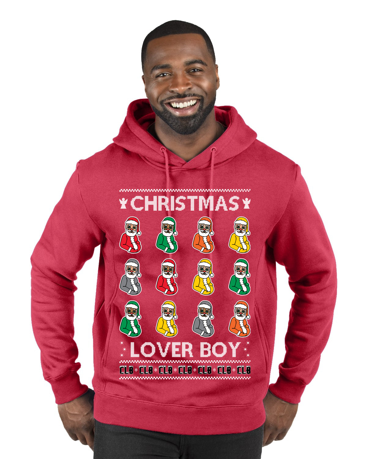 Christmas Lover Boy Album Cover, Christmas Gifts, Funny Xmas Gift Idea, Ugly Christmas Sweater Premium Graphic Hoodie Sweatshirt