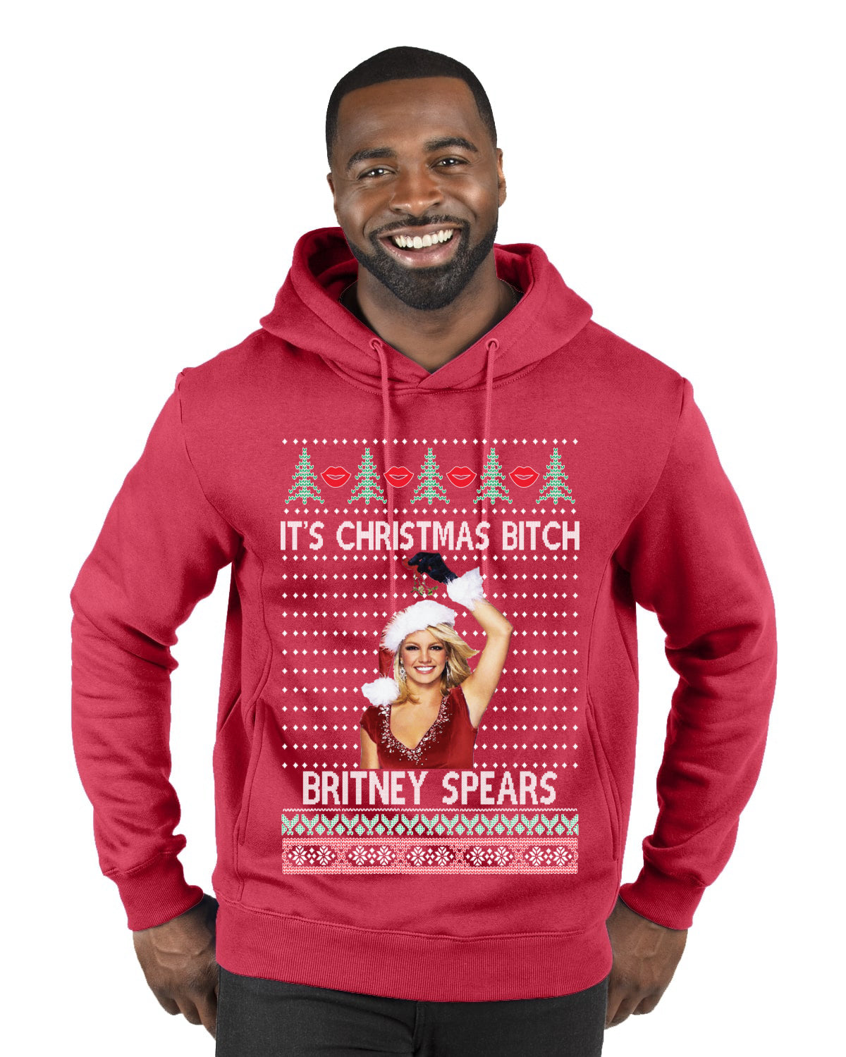 It's Christmas Bitch Britney, Christmas Gifts, Funny Xmas Gift Idea, Ugly Christmas  Premium Graphic Hoodie Sweatshirt