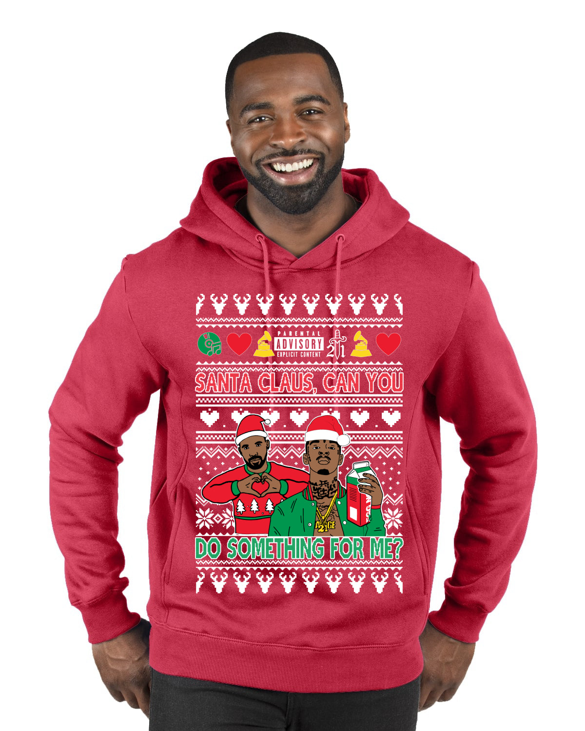 Santa Claus, Can You Do Something For Me? ,Christmas Gifts, Funny Xmas Gift Idea, Ugly Christmas Sweater Premium Graphic Hoodie Sweatshirt