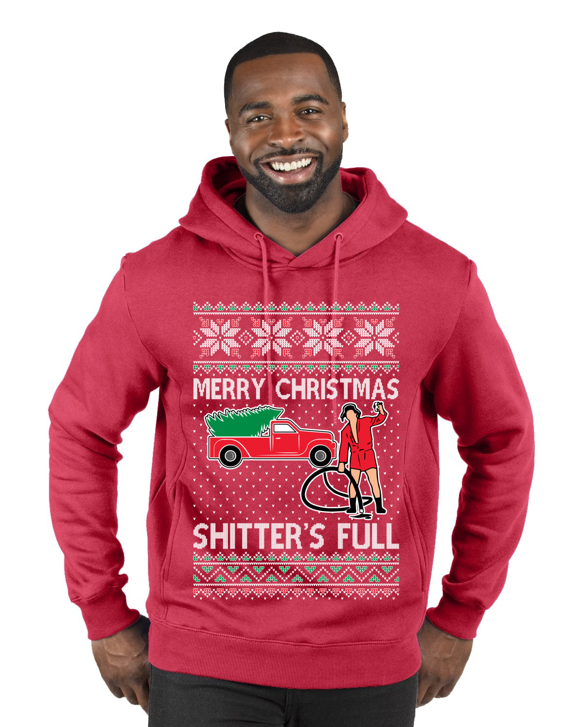 Cousin Eddie Merry Christmas Shitter's Full, Funny Christmas, Christmas Gifts, Funny Xmas Gift Idea, Ugly Christmas  Premium Graphic Hoodie Sweatshirt