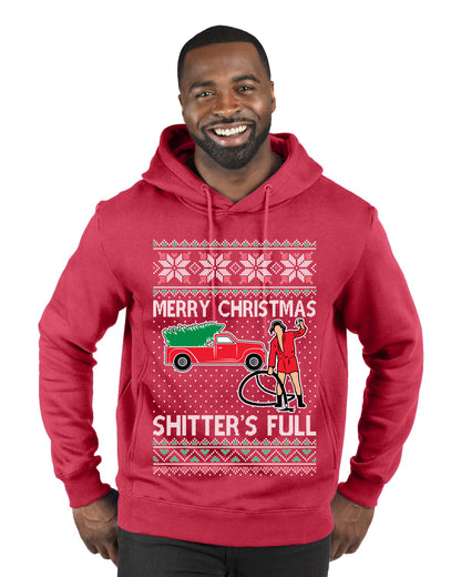Cousin Eddie Merry Christmas Shitter's Full, Funny Christmas, Christmas Gifts, Funny Xmas Gift Idea, Ugly Christmas  Premium Graphic Hoodie Sweatshirt