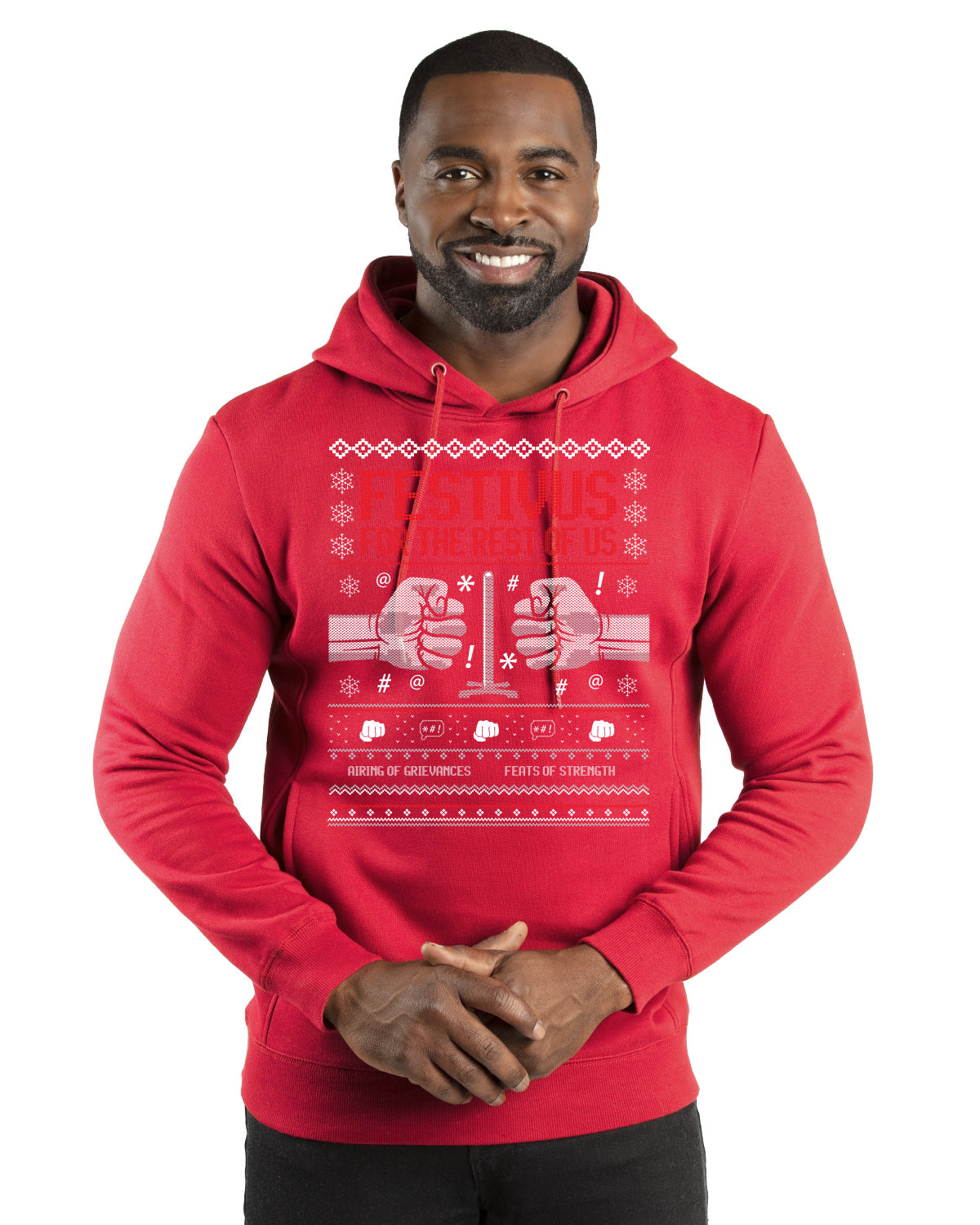 Festivus for the Rest of Us, Christmas Gifts, Funny Xmas Gift Idea, Ugly Christmas Sweater Premium Graphic Hoodie Sweatshirt