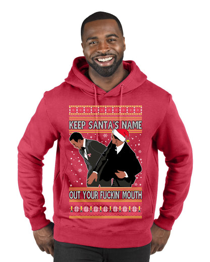 Will Smith Chris Rock Slap Christmas Sweater Explicit, Christmas Gifts, Funny Xmas Gift Idea,  Ugly Christmas Sweater Premium Graphic Hoodie Sweatshirt