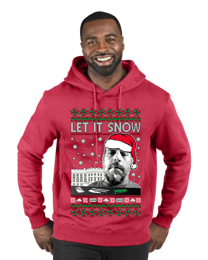 Hunter Let It Snow Biden , Merry Christmas Tee, Ugly Christmas,  Sweater Premium Graphic Hoodie Sweatshirt