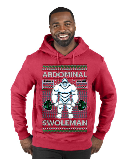 Merry Liftmas Abdominal Swoleman, Christmas Gifts, Funny Xmas Gift Idea, Ugly Christmas Sweater Premium Graphic Hoodie Sweatshirt