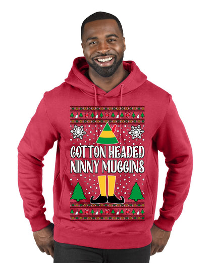 Cotton Headed Muggins Christmas Movie Quote, Christmas Gifts, Funny Xmas Gift Idea, Ugly Christmas Sweater Premium Graphic Hoodie Sweatshirt