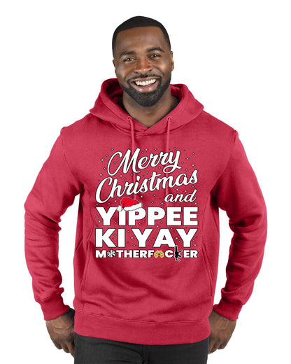 Merry Christmas and Yippee Ki Yay MOFO Ugly Christmas Sweater, Christmas Gifts, Funny Xmas Gift Idea, Premium Graphic Hoodie Sweatshirt