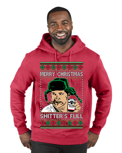 Shitter's Full Cousin Eddie Christmas Family Vacation Ugly Christmas Sweater, Christmas Gifts, Funny Xmas Gift Idea, Premium Graphic Hoodie Sweatshirt