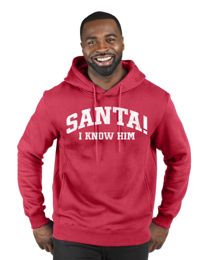 Vintage Movie Quote Santa! I Know Him, Christmas Gifts, Funny Xmas Gift Idea, Ugly Christmas Sweater Premium Graphic Hoodie Sweatshirt