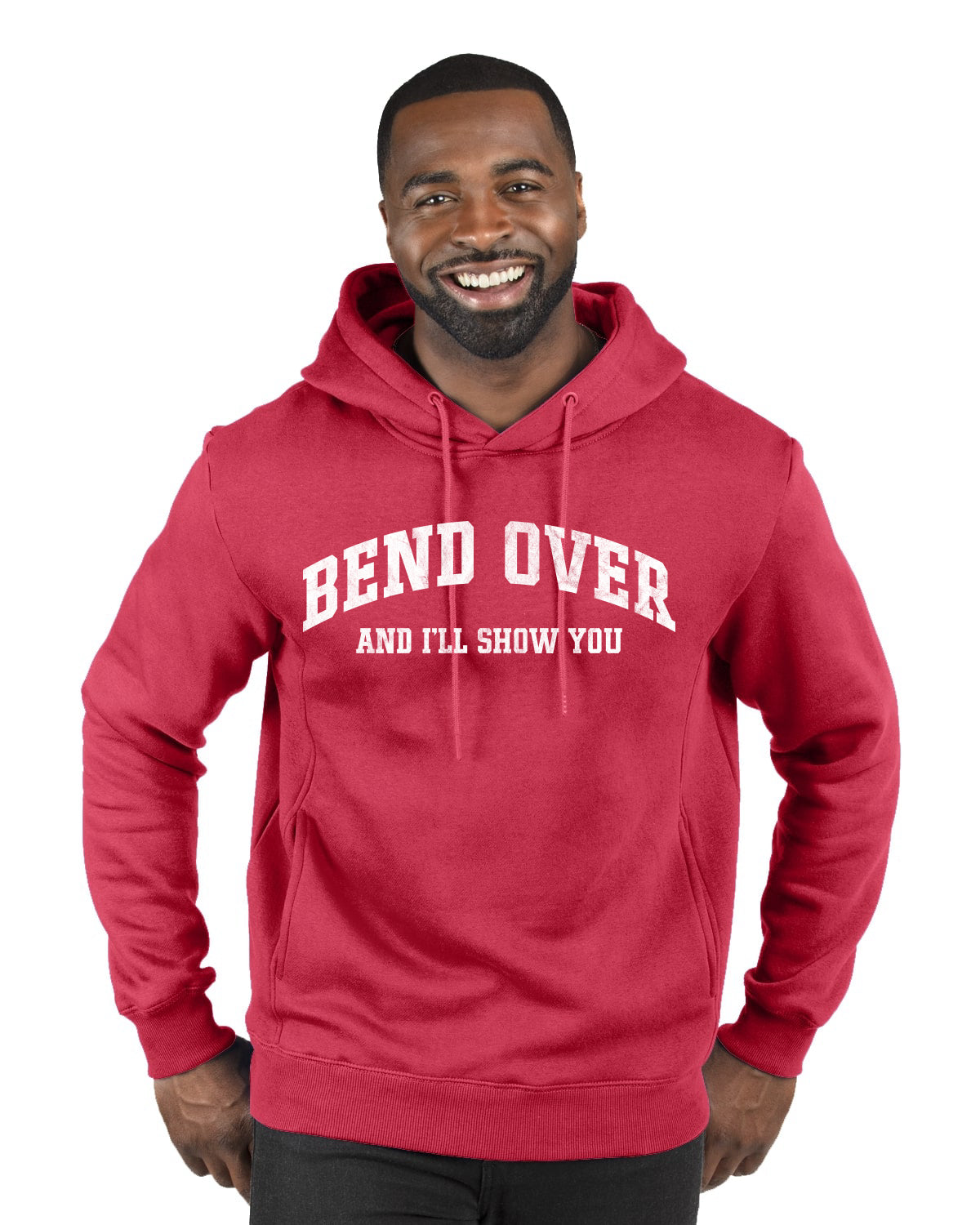 Vintage Movie Quote Bend Over And I'll Show You, Christmas Gifts, Funny Xmas Gift Idea, Ugly Christmas Sweater Premium Graphic Hoodie Sweatshirt